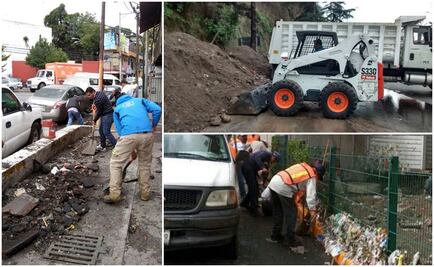 Limpian dos delegaciones y Huixqui por lluvias
