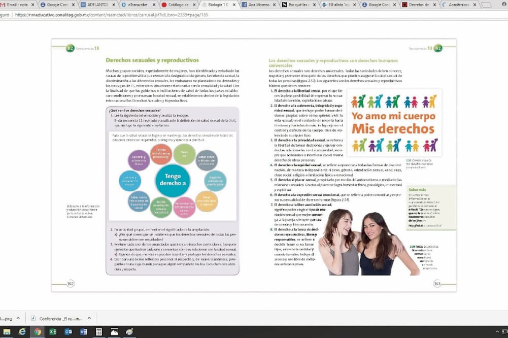 Los libros de texto abordarán los derechos sexuales, puesto que México es el primer lugar en embarazos de adolescentes en la OCDE, señala la SEP. (SEP)