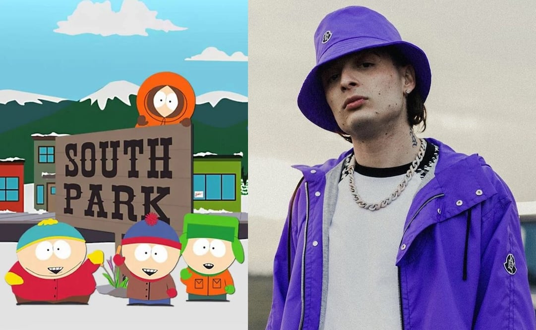 En TikTok se viralizó Peso Pluma como personaje de South Park. Foto: South Park / Twitter @ElPesoPluma