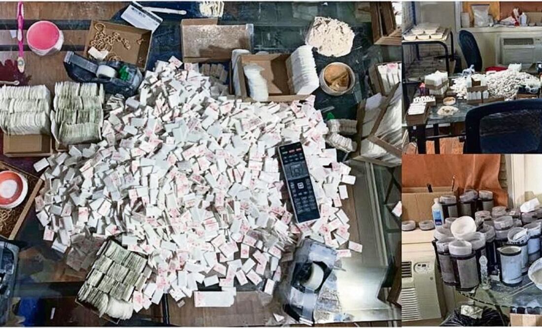 Las autoridades indican que el consumo de fentanilo en Estados Unidos dejó 107 mil 735 muertos entre 2021 y 2022. Foto: Cortesía DEA