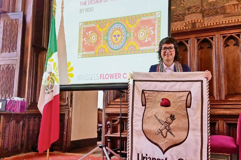 Orgullo mexicano. El diseño realizado por Roo incluye elementos de la cultura tradicional de Guanajuato. (INDER BUGARIN. EL UNIVERSAL)