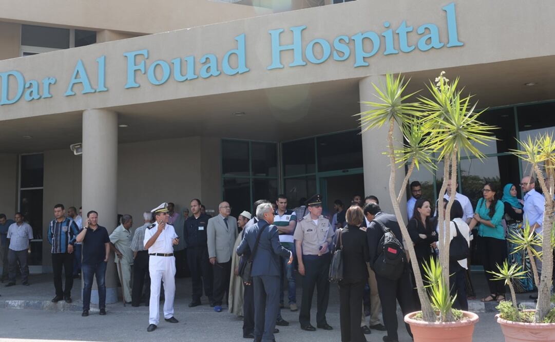 Los turistas mexicanos que resultaron heridos fueron trasladados al Hopsital Dar Al Fouad en El Cairo (Foto: Reuters)