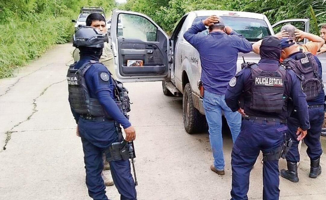 Policías y la GN montaron un operativo de seguridad. Foto: Especial