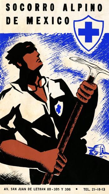 Folleto del Socorro Alpino. Para Alfredo Isunza, su fundador, era urgente que un organismo respaldara la seguridad de alpinistas, en especial con dinero, pues “90% del conglomerado excursionista era pobre”. Foto: ESPECIAL/Cortesía Enrique Chávez Poupard