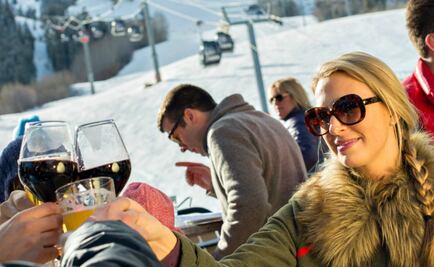 De fiesta en la nieve