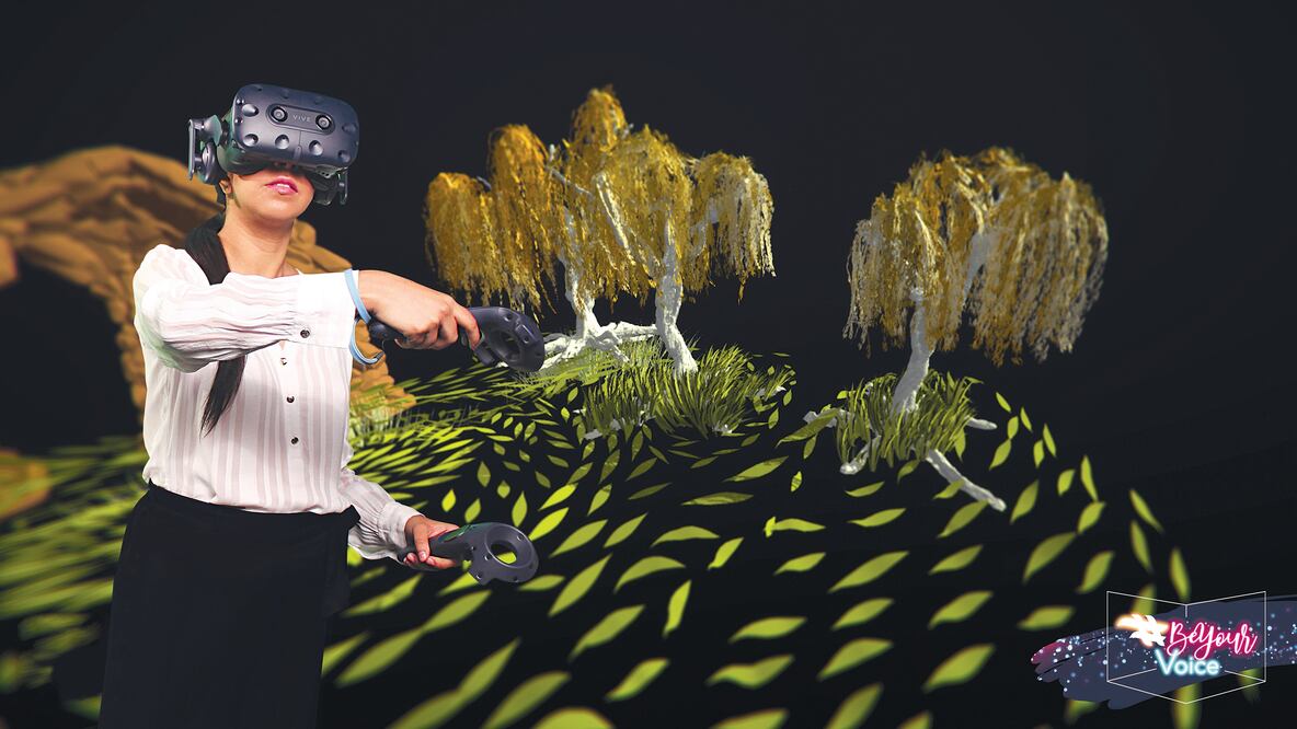 Laura Martínez, escenógrafa, usa herramientas de realidad virtual para su labor. CORTESÍA ARTES ESCÉNICAS TEATRO DE AIRE A.C.