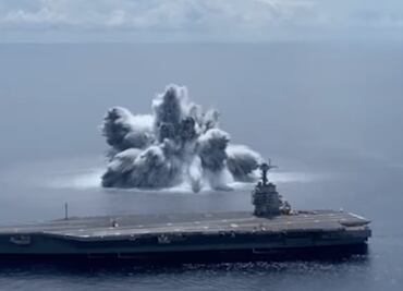 EU prueba resistencia de buque de guerra con megaexplosiones