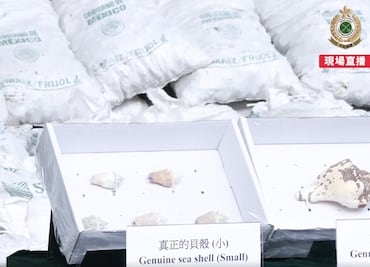 Hong Kong incauta más de una tonelada de metanfetamina procedente de México; venía en costales de Segalmex