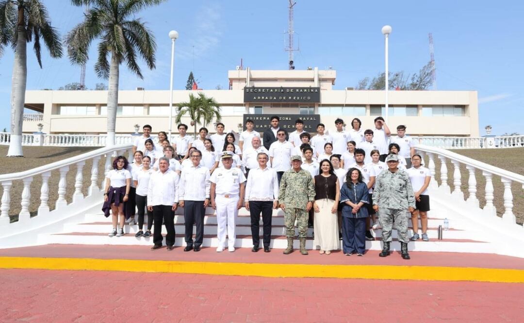 Reconoce Américo Villarreal respaldo de la Marina; impulsan paz y desarrollo en Tamaulipas. Foto: Especial