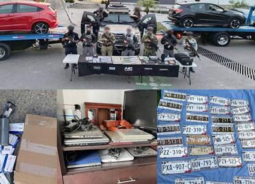 Desarticulan banda en Cuernavaca a la que le adjudican más de 200 robos de autos; aseguran placas, vehículos y otros objetos