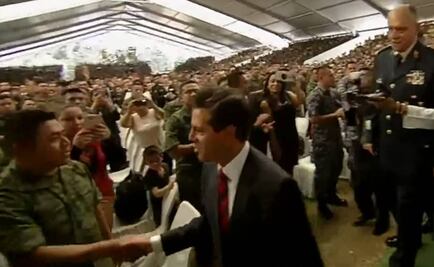 Encuentro con miembros de las fuerzas armadas y sus familias