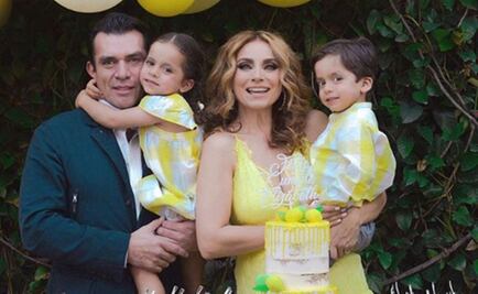 Elizabeth Álvarez celebra cumpleaños con Jorge Salinas y sus mellizos