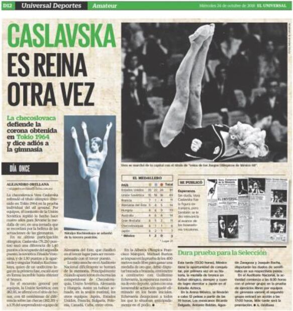 Caslavska es reina otra vez