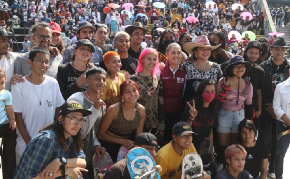 Con pakour y skateboarding, Sheinbaum encabeza Primer Festival de Cultura Urbana en Bosque de Chapultepec