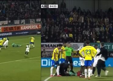 VIDEO: Impactante choque provoca el desmayo del portero neerlandés Etienne Vaessen