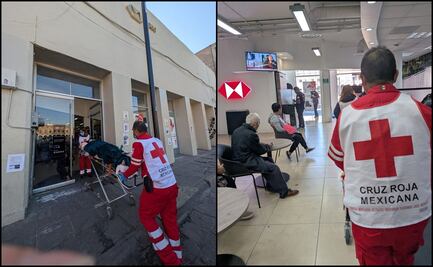 Denuncian trato indigno de HSBC a abuelita en San Luis Potosí; la obligan a ir en ambulancia a sucursal por cuenta bloqueada