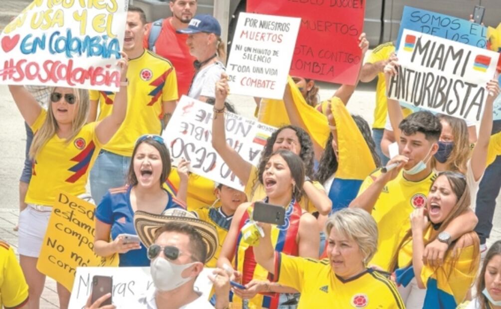 Se extiende el apoyo a los manifestantes en Colombia