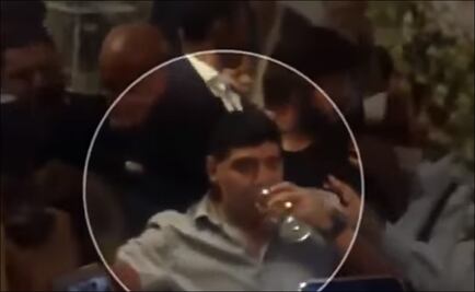 Maradona en estado lamentable en Nápoles