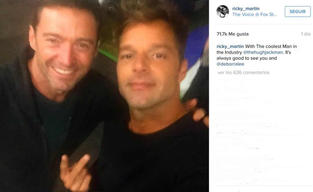 Ricky considera a Jackman el hombre más cool Foto:Instagram