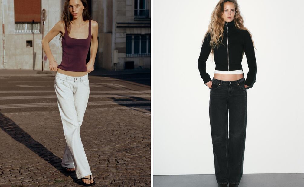 TRF LOW RISE WIDE LEG JEANS, TRF WIDE LEG LOW RISE JEANS. Foto: Zara
