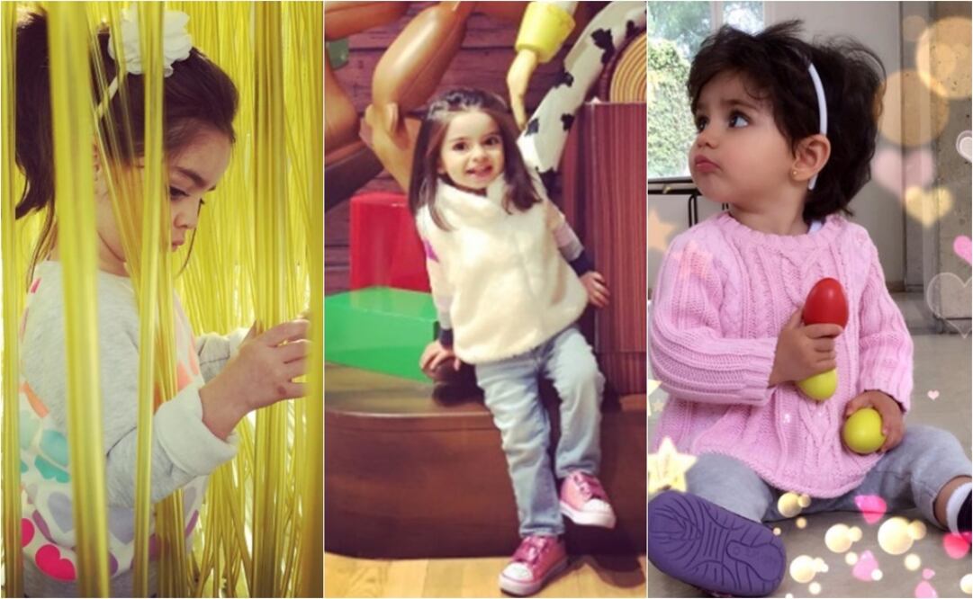 Aitana Derbez, hija de Eugenio Derbez y Alessandra Rosaldo, es una mini fashionista. (Fotos: Instagram)