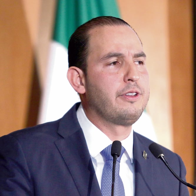 En defensa de las leyes. El presidente del PAN, Marko Cortés, afirmó que su partido en el Congreso formará un “dique de contención” que cuide la Constitución. (ARCHIVO EL UNIVERSAL)