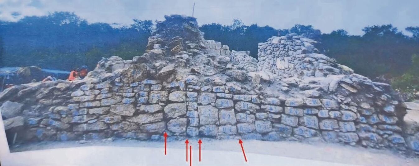 Para la construcción del Parque de la Memoria Báalam Tun, desmantelaron vestigios prehispánicos. Foto: Especial