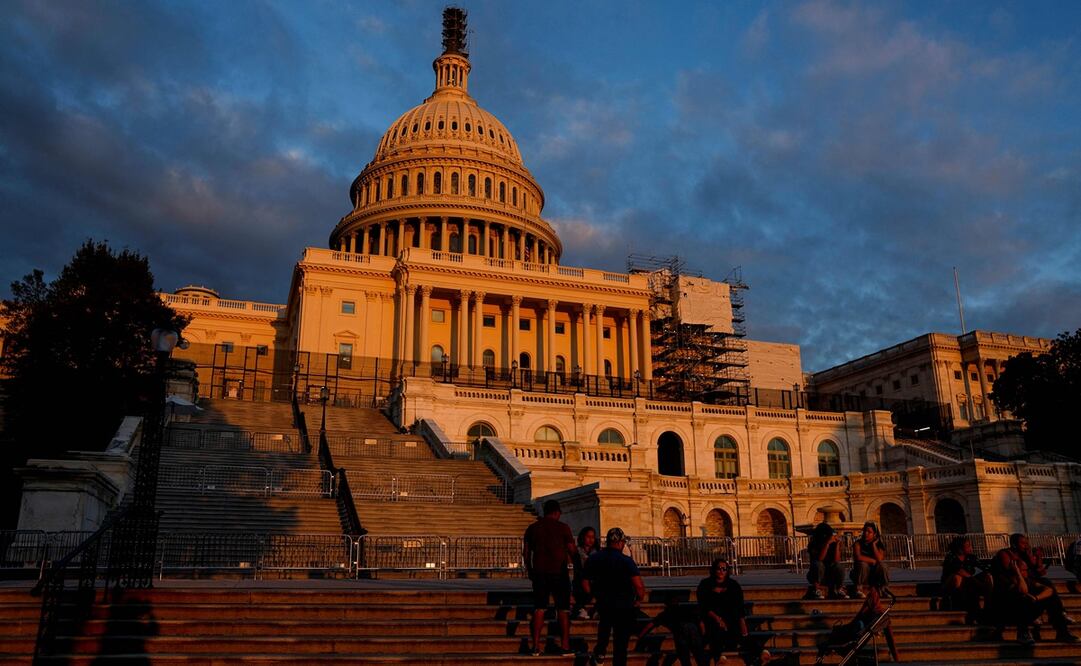El Capitolio de Estados Unidos, luego de que se evitó el cierre de gobierno. Foto: AFP