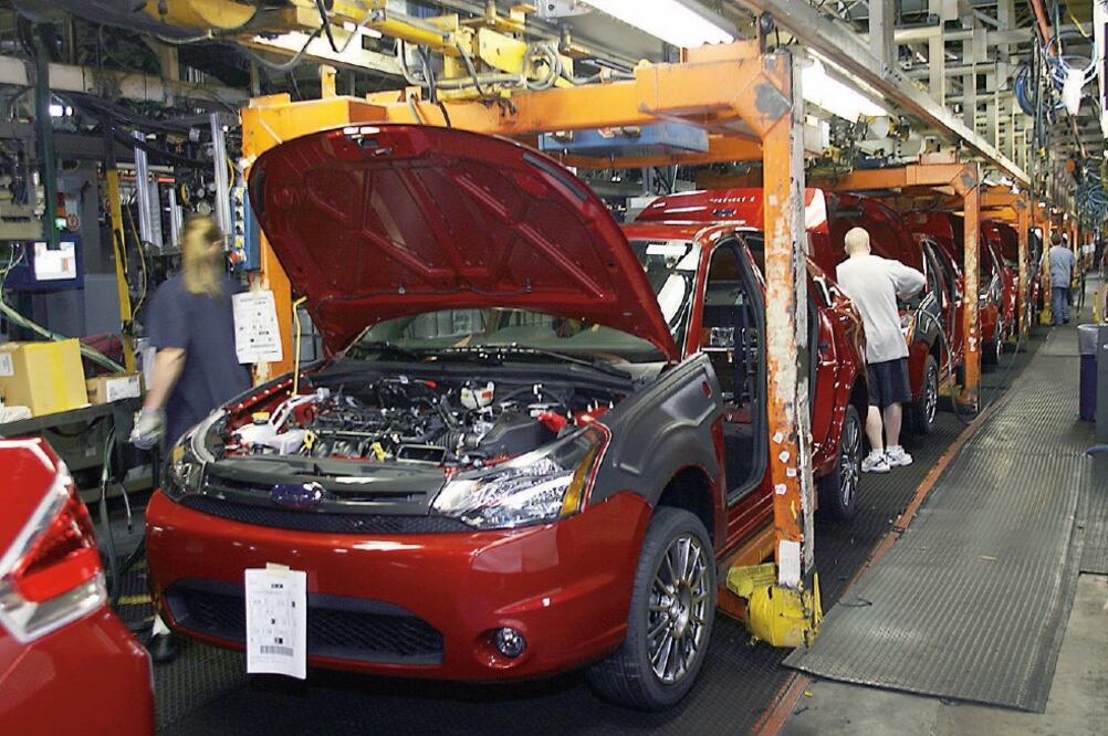Planta de Ford en Wayne, Michigan. Analistas mexicanos consideran que EU no tiene infraestructura para usar 50% de autopartes hechas en su territorio. (ARCHIVO EL UNIVERSAL)