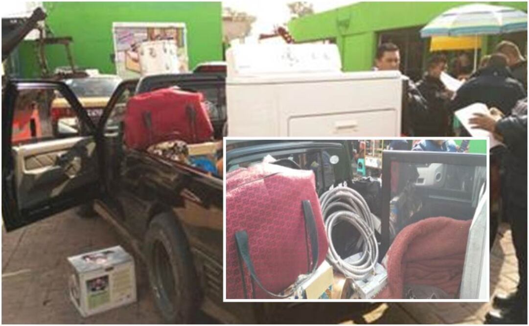 Los elementos hurtados eran cargados a una Chevrolet Pick Up color negro, modelo 1995 y placas KX74629 (Foto: Especial)