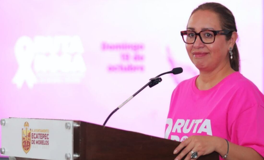 Azucena Cisneros Coss impulsa "Ruta Rosa", iniciativa para prevenir el cáncer de mama en Ecatepec
Foto: Especial.