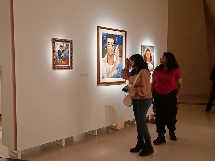 Otras piezas de artistas mexicanos como Miguel Covarrubias y Nahui Olin, en la misma exposición. Foto: Frida Juárez / EL UNIVERSAL