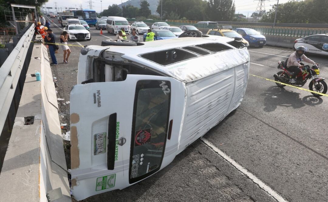Procedimiento administrativo contra transportista; accidente en la México-Pachuca deja una mujer muerta. Foto: Valente Rosas
