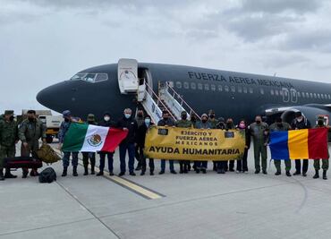 Aterriza avión de la Fuerza Aérea en Rumania para repatriar a mexicanos evacuados de Ucrania