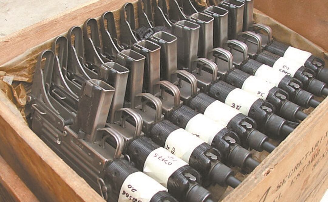 De acuerdo con datos de las autoridades, en México 70% de los homicidios están relacionados con un arma de fuego. Foto: ARCHIVO EL UNIVERSAL