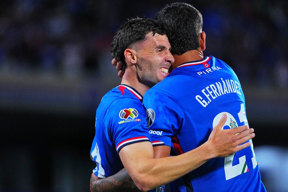 Jose Paradela en festejo de gol, durante la novena jornada del Apertura 2025 - Foto: Imago7