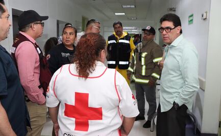 Hospital se inunda en Nogales, Sonora tras intensa lluvia; autoridades inician labores de limpieza intensiva
