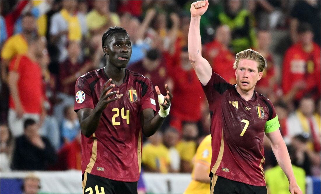 Kevin de Bruyne festejando el gol del triunfo / Foto: AFP