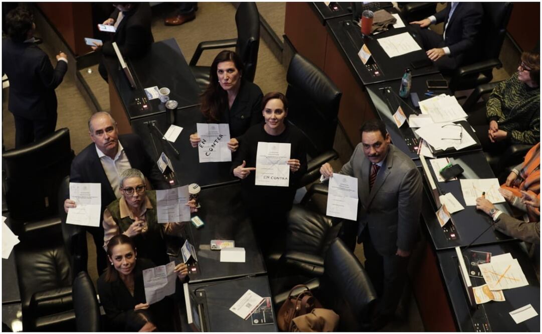Votación por la nueva ministra de la SCJN en el Senado de la República. Foto: Gabriel Pano/ EL UNIVERSAL