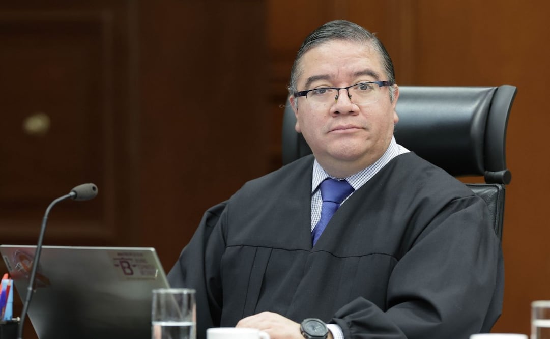 El ministro Irving Espinosa Betanzo durante sesión del pleno de la Suprema Corte de Justicia de la Nación. Foto: Cortesía/ SCJN