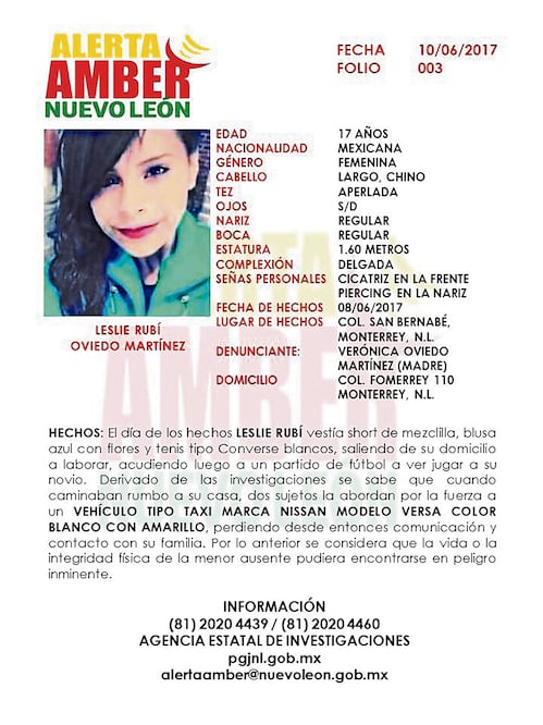 Investigación. La joven presuntamente fue privada de la libertad por dos sujetos en la colonia San Bernabé (ESPECIAL)