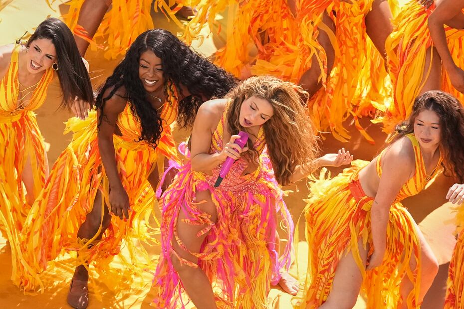 Shakira en el medio tiempo del Mundial de 2026, celebrado en el MetLife Stadium - Foto: AP