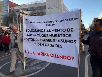 Transportistas amagan con realizar más manifestaciones; exigen aumento de tarifa