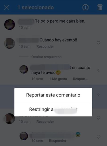 Cómo restringir una cuenta en Instagram