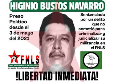 ONU condena detención arbitraria en 2021 del defensor Higinio Bustos; exige su liberación inmediata