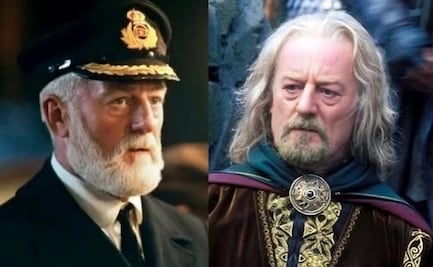 ¿A quién interpretó Bernard Hill en el Señor de los Anillos y cómo lucía su personaje?