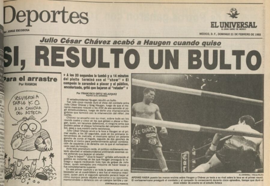 El día que Julio César Chávez llenó el Azteca