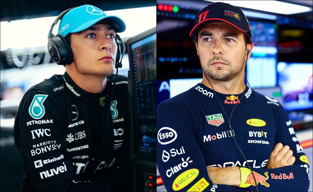 Checo Pérez fue insultado fuertemente por George Russell durante la FP1 del GP de Singapur / FOTO: ESPECIAL