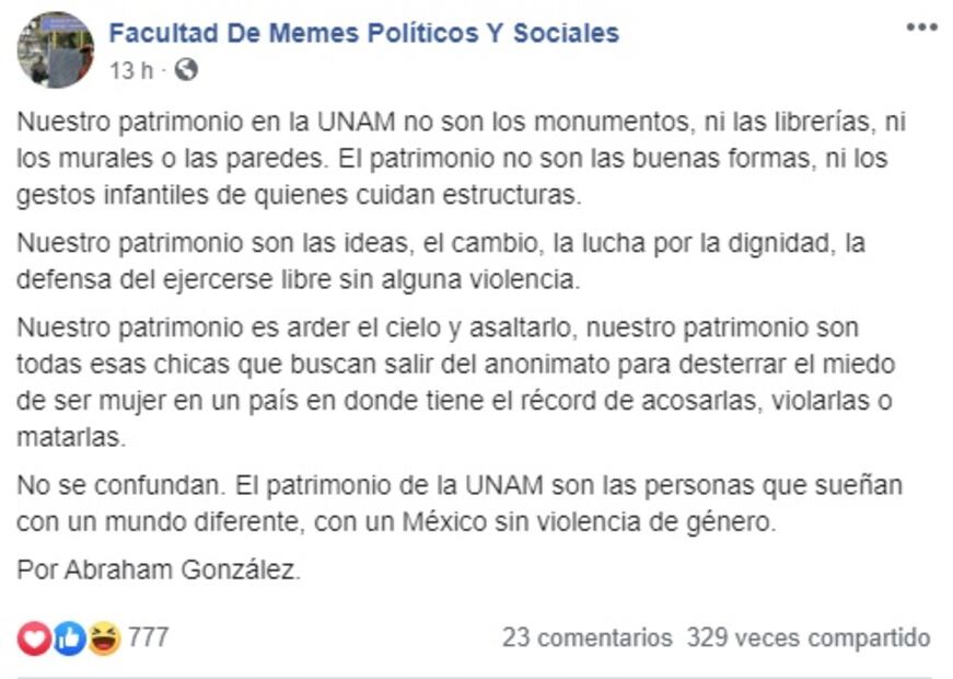 ¿Por qué protestan en la UNAM?