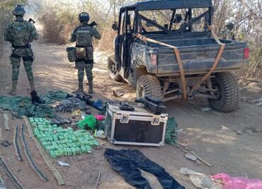 Decomisan 212 artefactos explosivos en recorridos aéreos y terrestres en Sinaloa; hallan más de 14 mil cartuchos útiles